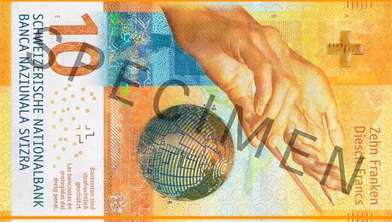 Neue 10 CHF Banknote
